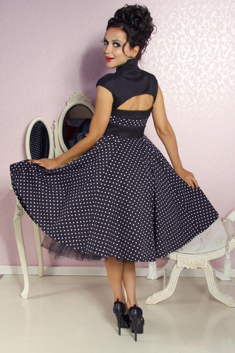 Damen Kleid Abiballkleid Sixties ROCKABILLY DOTTY
