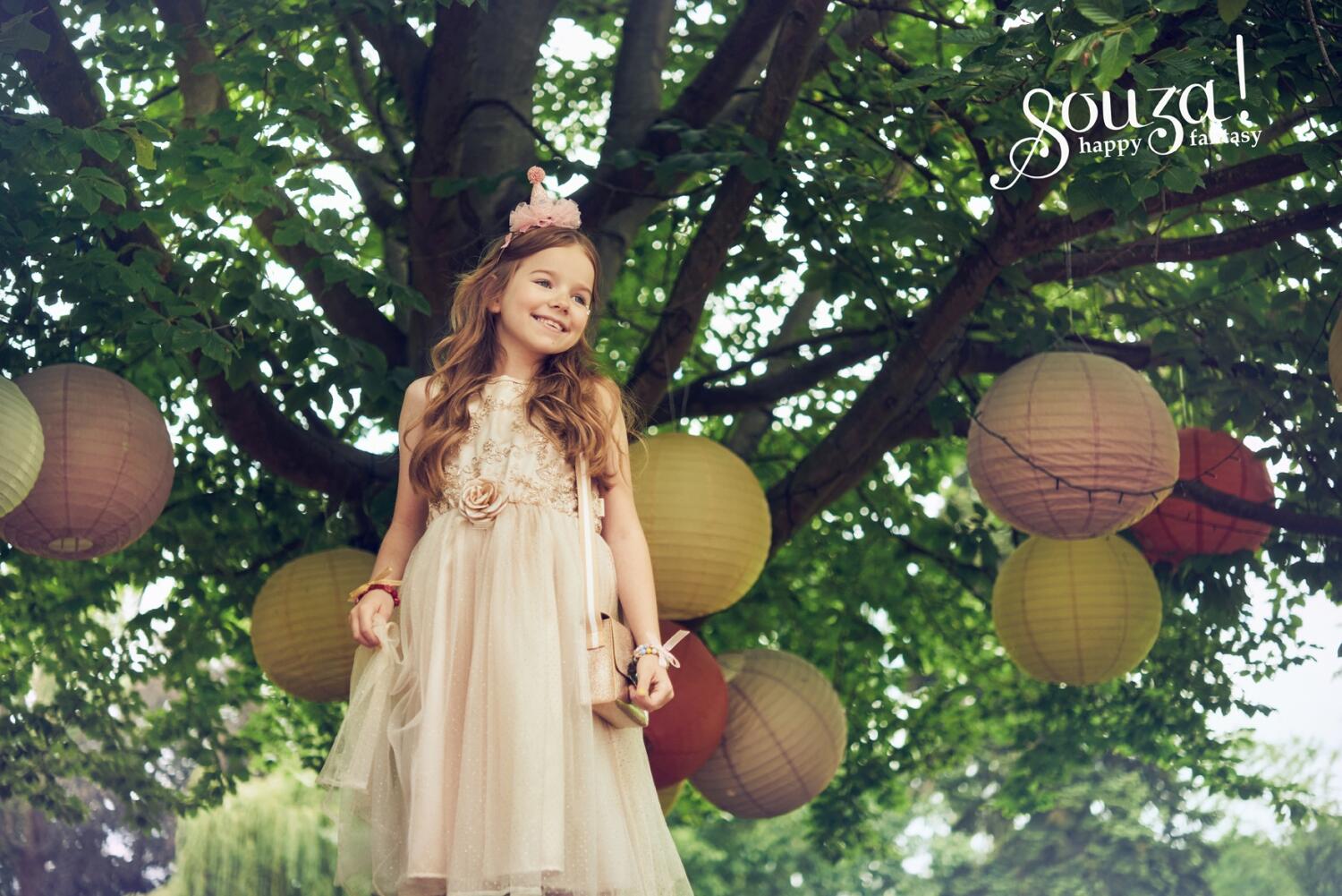 Souza Karneval M&auml;dchen Kost&uuml;m Kleid Noraline gold