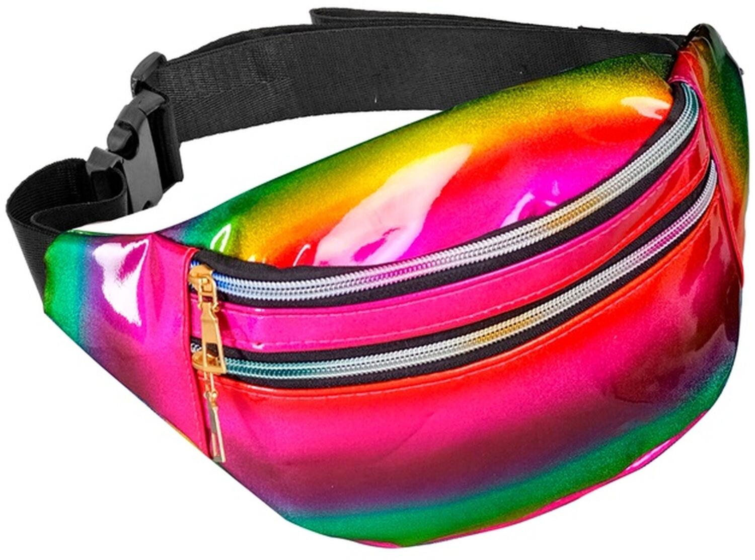 Karneval Halloween G&uuml;rteltasche Regenbogen
