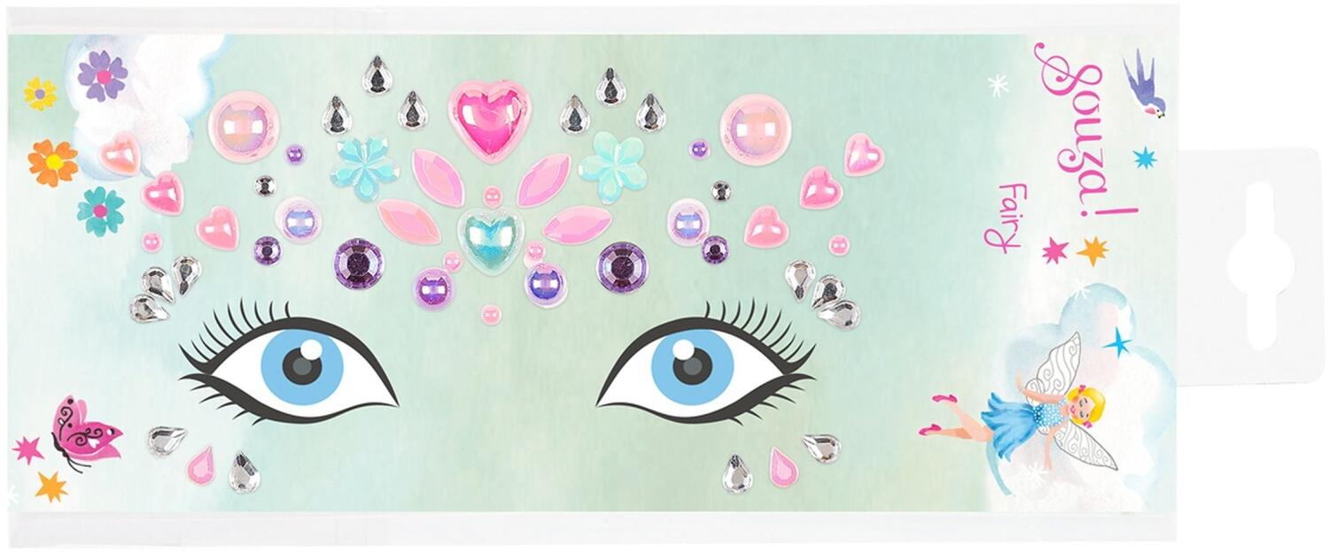 Souza Karneval Gesichts-Sticker Fee