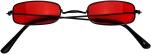 Karneval Halloween Vampir Brille rot