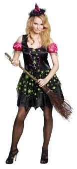 Karneval Halloween Damen Kostüm Hexe Magic Witch