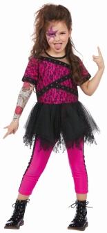 Karneval Mädchen Kostüm Crazy Punk
