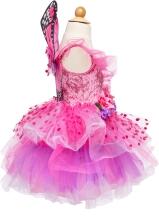 Karneval Mädchen Kostüm Fee Deluxe pink