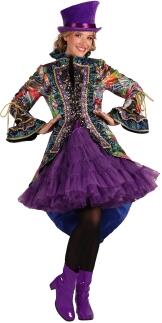 Thetru Karneval Damen Kostüm Jacke Frack Carnevale Fiesta lila