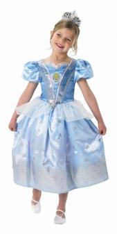 Karneval Mädchen Kostüm Prinzessin Cinderella Glitter