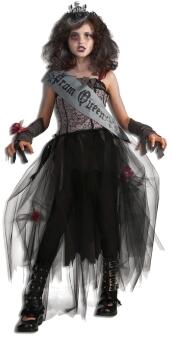 Karneval Halloween Mädchen Kostüm Gothic Prom Queen