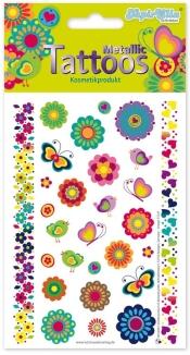 Karneval Tattoo Retro-Blumen