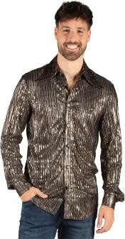 Thetru Karneval Party Hemd Disco King gold