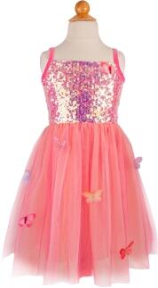 Karneval Mädchen Kostüm Schmetterling hot pink