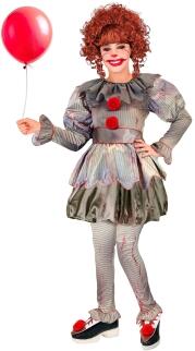 Karneval Halloween Mädchen Kostüm Killer Clown