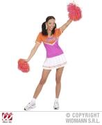 Widmann Karneval Damenkostüm Cheerleader pink