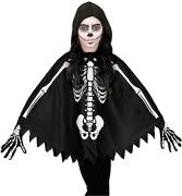 Karneval Halloween Kinder Kostüm Skelett Poncho