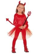 Karneval Halloween Mädchen Kostüm Teufel Kleinkind