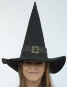 Lovely Lea Karneval Halloween Kinder Hexenhut Wicked Witch schwarz