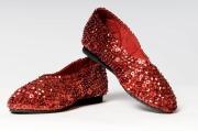 Schuhe BALLERINAS paillettenbesetzt rot