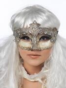 Limit Karneval Venezianische Damen Maske silber