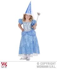 Karneval Mädchen Kostüm Prinzessin Blaue Fee