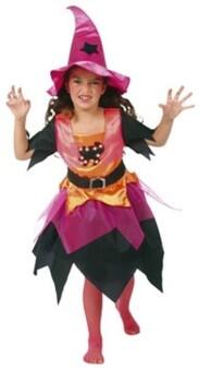 Karneval Halloween Mädchen Kostüm Hexe