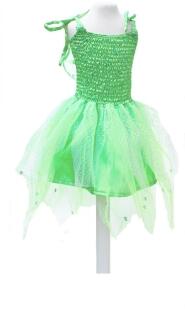 Karneval Mädchen Kostüm Fee grün