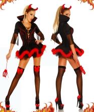Karneval Halloween Damen Kostüm Teufel Hell Raiser