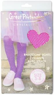 Great Pretenders Kinder Strumpfhose Netz mit Strass pink