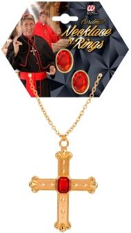 Karneval Schmuck Set Kardinal