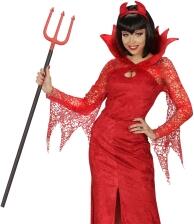 Karneval Halloween Teufelsgabel Teufels Dreizack zerlegbar