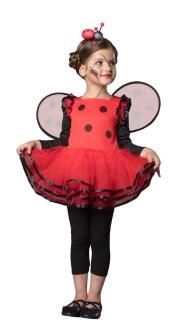 Karneval Mädchen Kostüm Marienkäfer Kleid