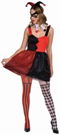 Karneval Halloween Damen Kostüm Harlekin Jenny