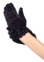 Leg Avenue Kinder Satin Handschuhe schwarz