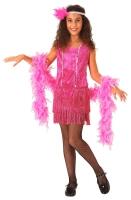Karneval Mädchen Kostüm Charleston pink