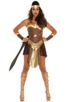 Leg Avenue Karneval Damen Kostüm Kriegerin Golden Gladiator