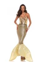 Leg Avenue Karneval Damen Kostüm Goldene Meerjungfrau