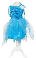 Karneval Mädchen Kostüm Fee blau