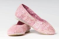 Schuhe BALLERINAS paillettenbesetzt rosa