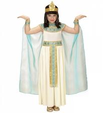 Karneval Mädchen Kostüm Cleopatra weiß-mint