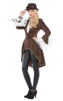 Karneval Damen Kostüm Steampunk Mantel