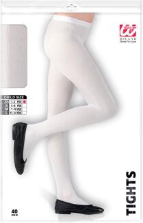 Karneval Halloween Kinder Strumpfhose weiß
