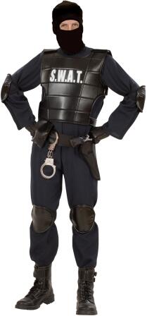 Karneval Halloween Herren Kostüm Swat Officer