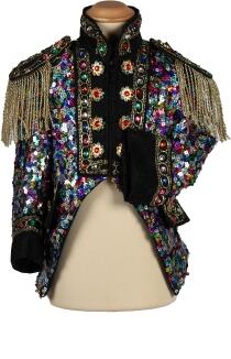 Thetru Karneval Kinder Kostüm Jacke Frack Pailletten