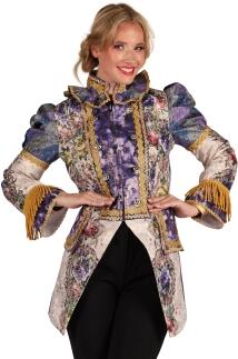 Thetru Karneval Damen Jacke Frack Amadea lila