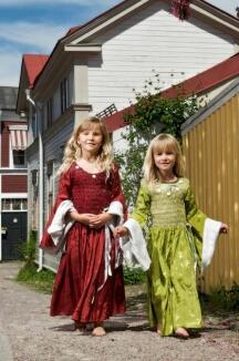 Karneval Mädchen Kostüm Mittelalter Hofdame rot