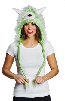 Halloween Karneval Monster-Mütze grün
