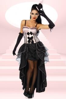 Karneval Damen Kostüm Burlesque Cabarett