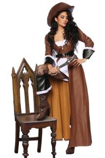 Karneval Damen Kostüm Edel Piratin