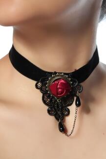 Damen Collier Kette Gothic