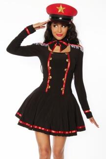 Atixo Karneval Damenkostüm Marine