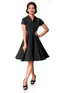 Damen Retro Kleid Klassik schwarz