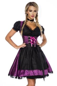 Oktoberfest Dirndl Kleid Jacquard lila